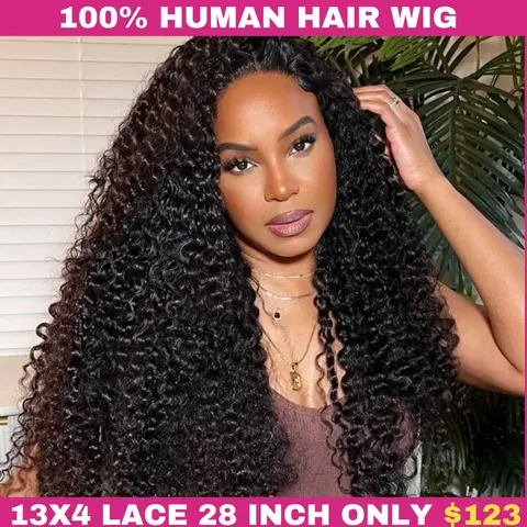 [28inch=$123] Suntuhair 180% Density 13x6 13x4 Jerry Curly HD Lace Front Wig Human Hair Full Lace Frontal Human Hair Wigs for Women Pre Bleached Knot Cheap Wig