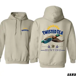 Twisted Tea Hoodie - Vibrant Hunting Duck Design, Waterfowl Apparel, Casual Wear for Outdoor Enthusiasts, Comfortable Sweatshirt for Men & Women