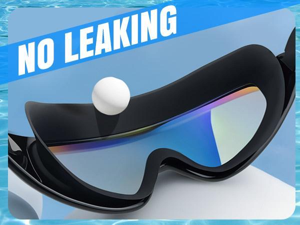 Rantizon Swim Goggles 1 Pack for Adults/Kids - Wide View, Anti-Fog, No Leaking, Soft Silicone, Adjustable Strap uv swimming anti-uv