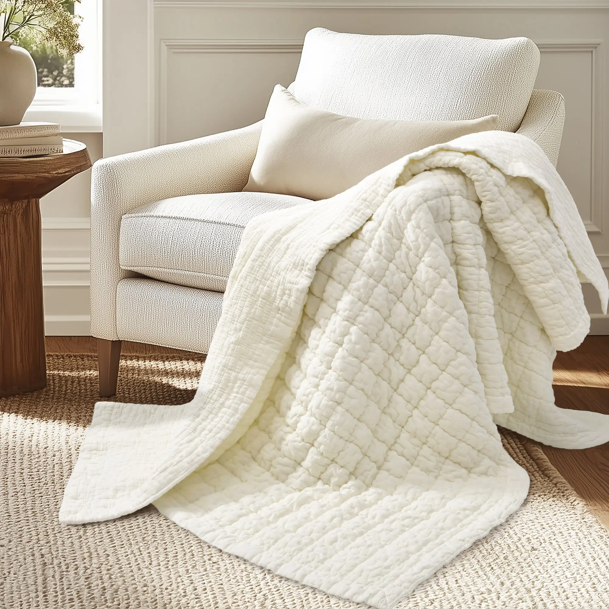 Whisper Quilted Throw