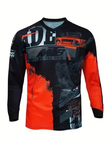 Downhill Jersey Polera Mtb Jersey Racing T-shirt Cycling Jersey Bicycle Riding Motorcycle Off-road Shirt Mountain Bike Clothing Long-sleeved sportswear