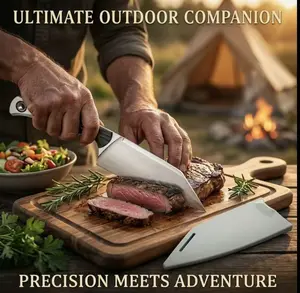 A fixed blade outdoor tool made of G10 handle and high hardness D2 steel, with stable and consistent cutting performance, very suitable for camping, hiking, outdoor activities, and family use. It is a Mother's Day gift