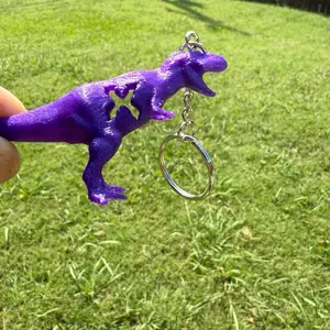 Excision X-Rex Keychain 3D Printed Dinosaur Shape for Fans Excision Inspired Design Unique Eye-Catching Accessory