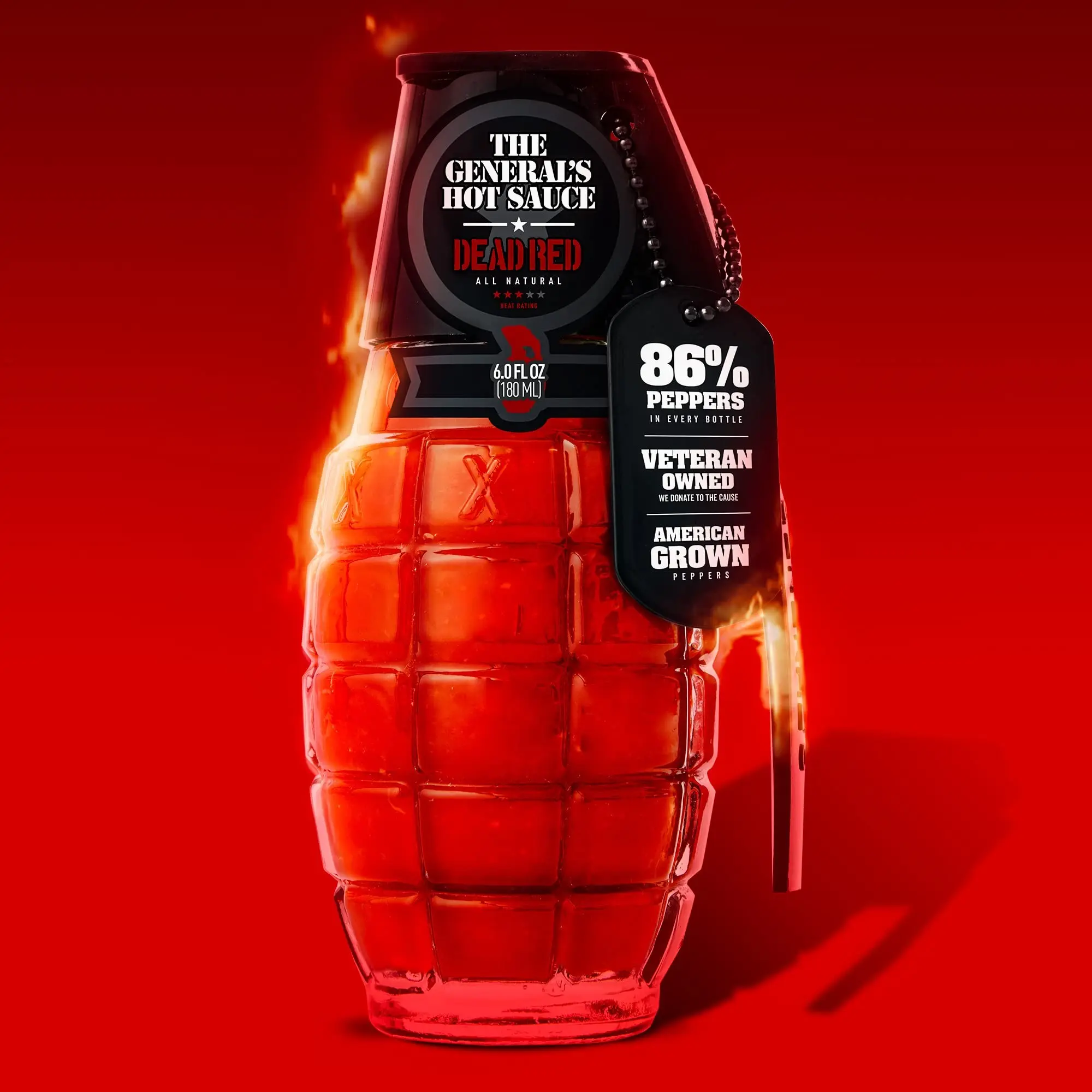 The Generals Dead Red Hot Sauce Flavor