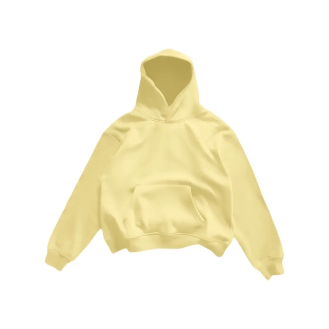 Yellow Blank Pullover Hoodie