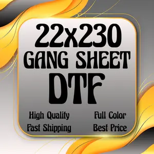 Custom DTF Transfers, DTF Print, DTF Prints, High-Quality Transfer, Full Color Prints, Custom 22x230 Gang Sheet DTF
