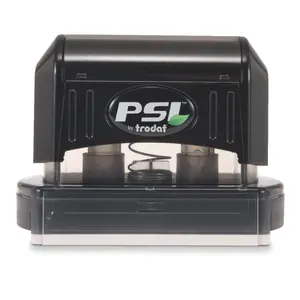 Trodat PSI 3679 Jurat Stamp - Compact Self-inking Notary Jurat Stamp with Removable Die Box & Full-size Index Window for Quick Identification