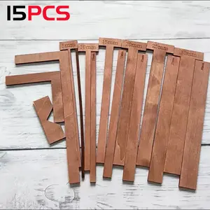 15-Piece Book Binding Tool Set, T-Handle Pad for Handmade Scrapbooking, Includes L-Type and Straight Edge Tools, Corner Trimming Tool