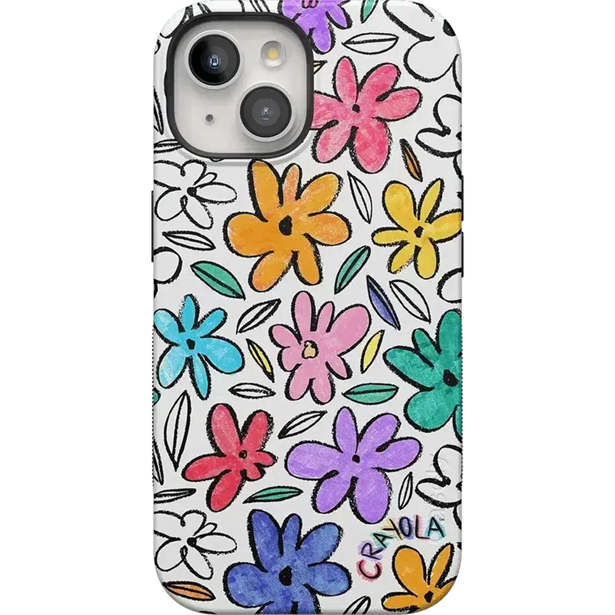 Casely iPhone 15 Case | Outside the Lines | Crayola Marker | Bold Protective Design | Compatible with MagSafe