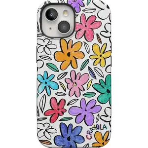 Casely iPhone 15 Case | Outside the Lines | Crayola Marker | Bold Protective Design | Compatible with MagSafe