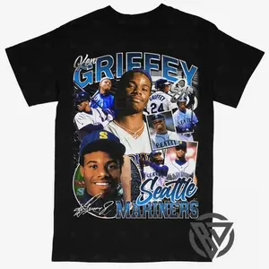 Ken Griffey Jr T-shirt For Men Women, For Fans Unisex Casual Streetswear Top Seattle Mariners MLB Baseball (V2)