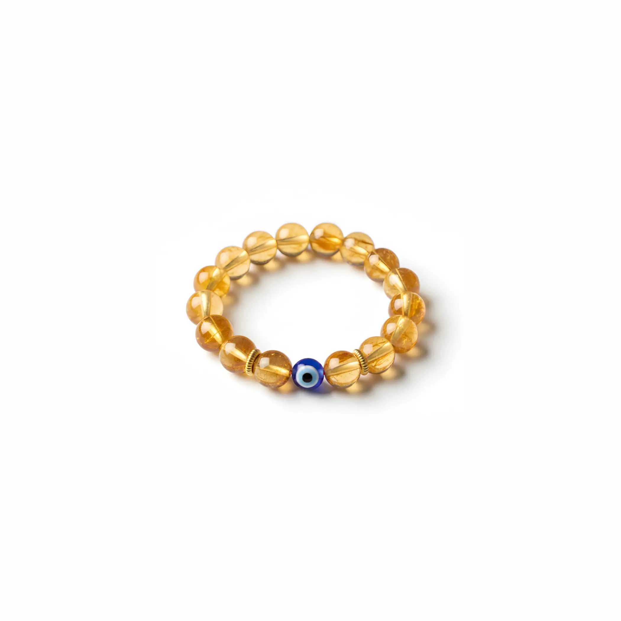 The Golden Magnet Citrine Evil Eye Ring The Golden Magnet Citrine Evil Eye Ring
