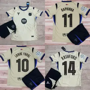 FC Barcelona 2025/2026 Football Kit – Cream Away Kit, Training Wear, Match Casual ,Football Collectors & Streetwear Enthusiasts