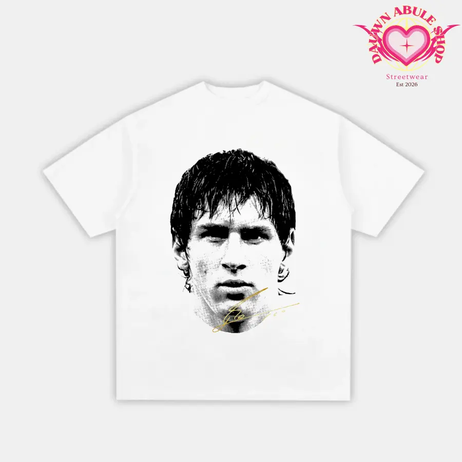 Adult and Youth Messi Face Graphic T-Shirt, summer tee, vintage y2k, graphic tees, mens clothing, youth boys clothing, kids clothing, streetwear, gift for fan