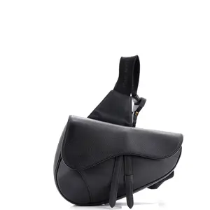 Pre-owned Dior material Messenger Bags Christian Saddle Crossbody Bag Leather by Rebag