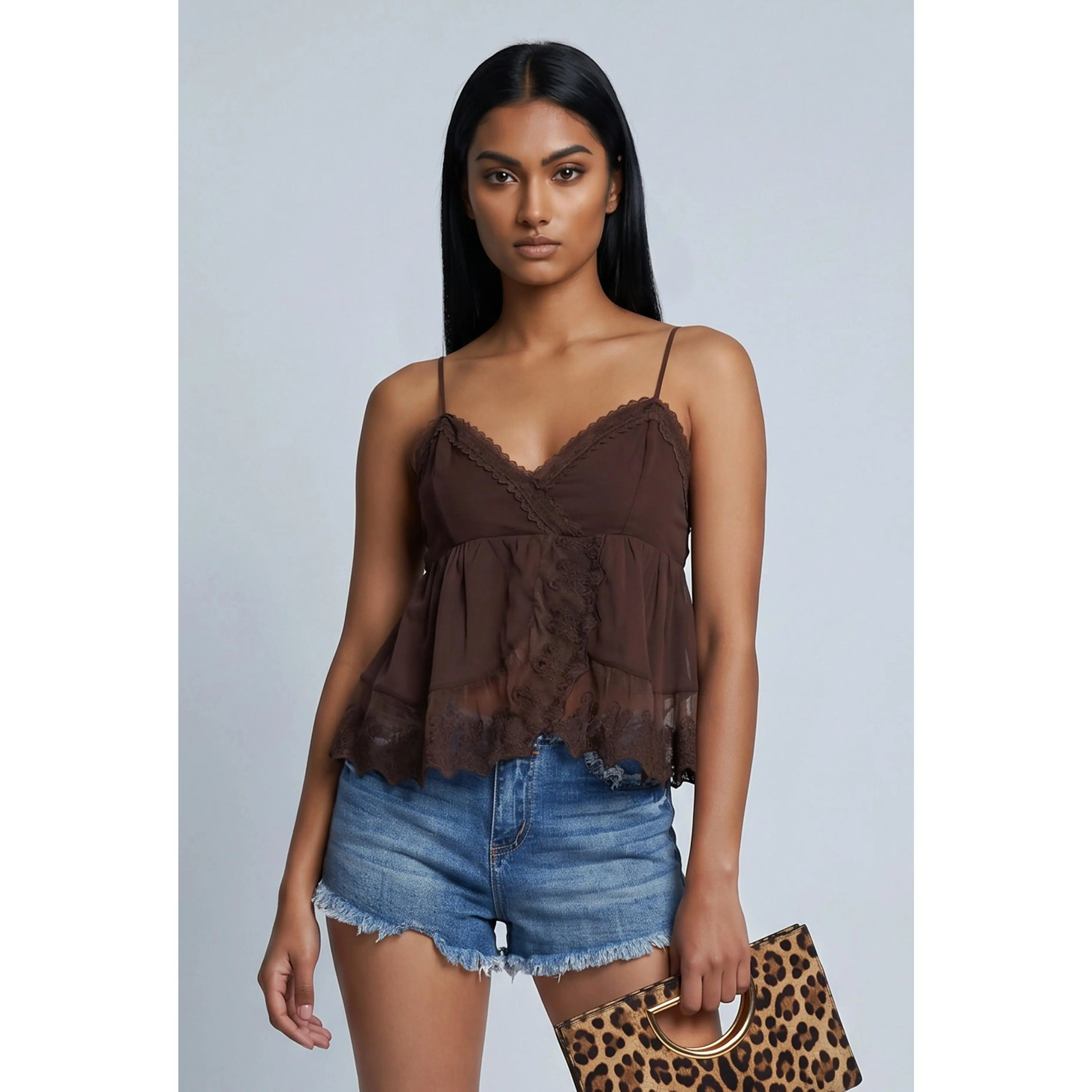 Noah Lace Trim Babydoll Cami