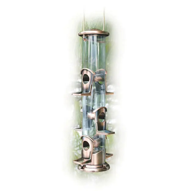 WoodLink COP6S Coppertop 6-Port Seed Feeder