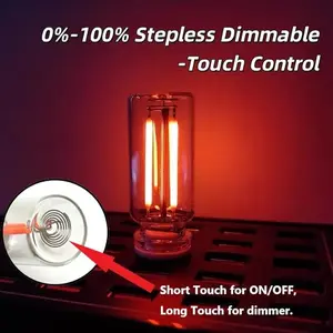 USB Powered Retro Touch LED Lamp | Portable Ambient Night Light | Perfect for Bedroom, Camping & Holiday Decor