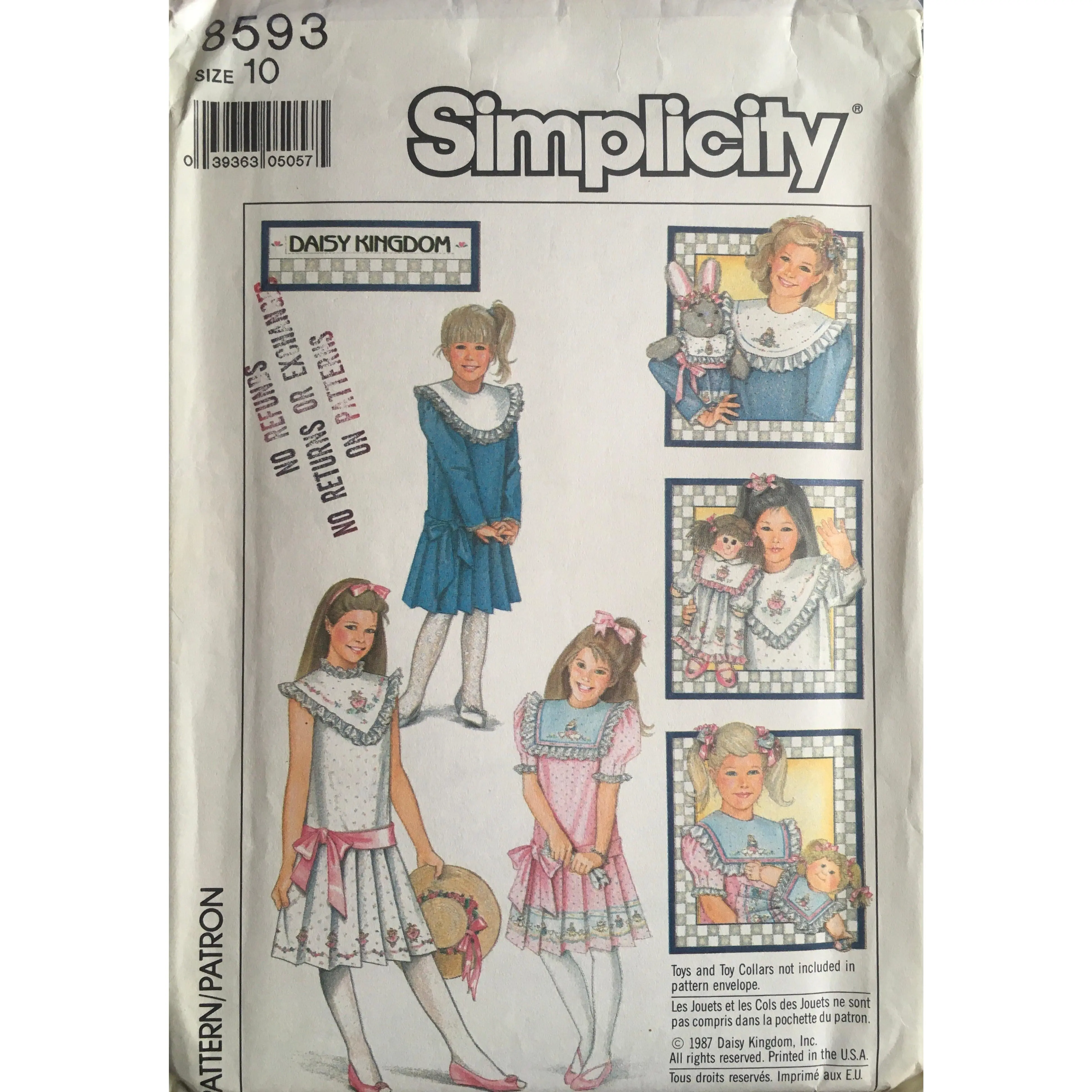 Simplicity 8593/8594 Sewing Pattern (Vintage) UNCUT/CUT