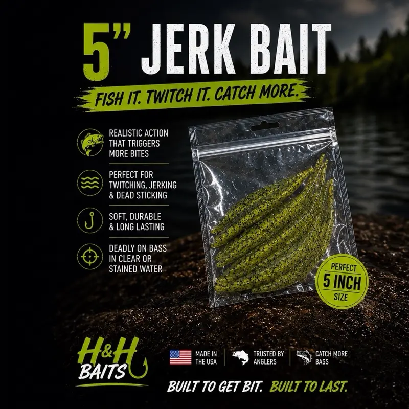 4pk 5” JERK BAIT