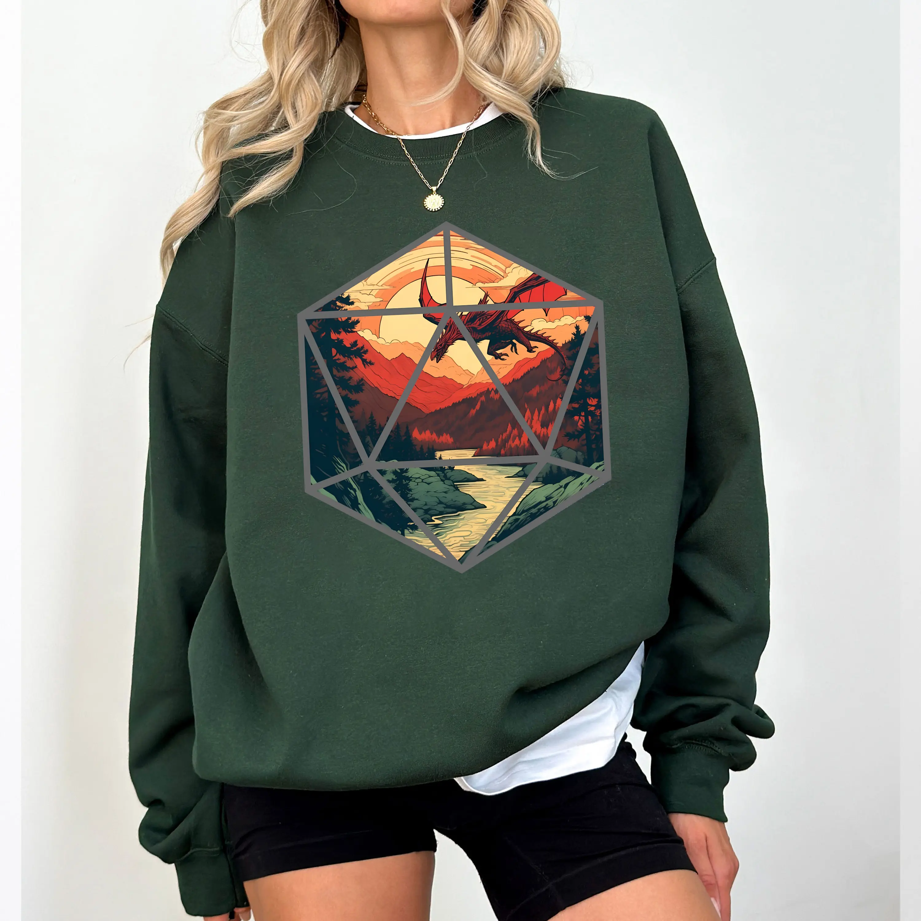 Dunge0ns and Drag0ns Sweatshirt, Funny Game Shirt, Vintage D&D Gaming T-shirt, Board Games Gifts, Dungeons Sweater
