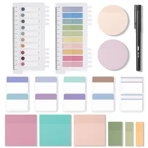 Sticky Note Set, 1000 Sheets, Colorful Transparent Bible Notes