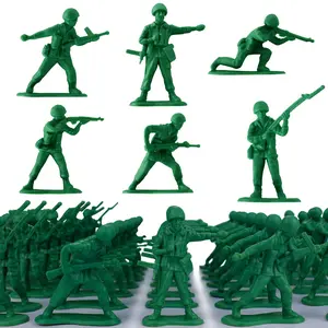 Toys for Boys Toy Soldiers Set 50 pcs Green Army Men Action Figures Plastic Military Toys Inspire Creative Play Learning Adventures for Kids Emotional Resonance & Nostalgia