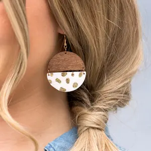 Everyday Leather & Wood Earrings