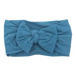 Teal Nylon Bow Headwrap
