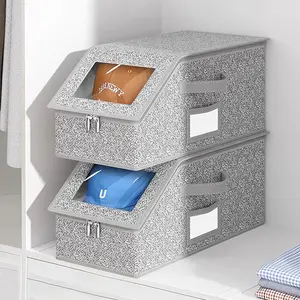Dustproof Clear Hat Storage Box Stackable Cap Organizer with Sturdy Shape Retention Custom-Fit Racks for Small Spaces baskets newborn baby narrow cabinet vial
