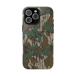 Mossy Oak Green Leaf Tough Case – classic camo style with rugged protection for your phone!( 17 series )