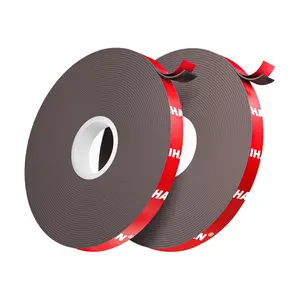 Double-Sided Adhesive Tape Heavy Duty, 2 Rolls Two Sided  Mounting Tape 0.4 in x 16.4 FT (32.8 FT Total),  Sticky Traceless Tape Strips for  Wall, Picture Hanging, Poster, DIY Craft