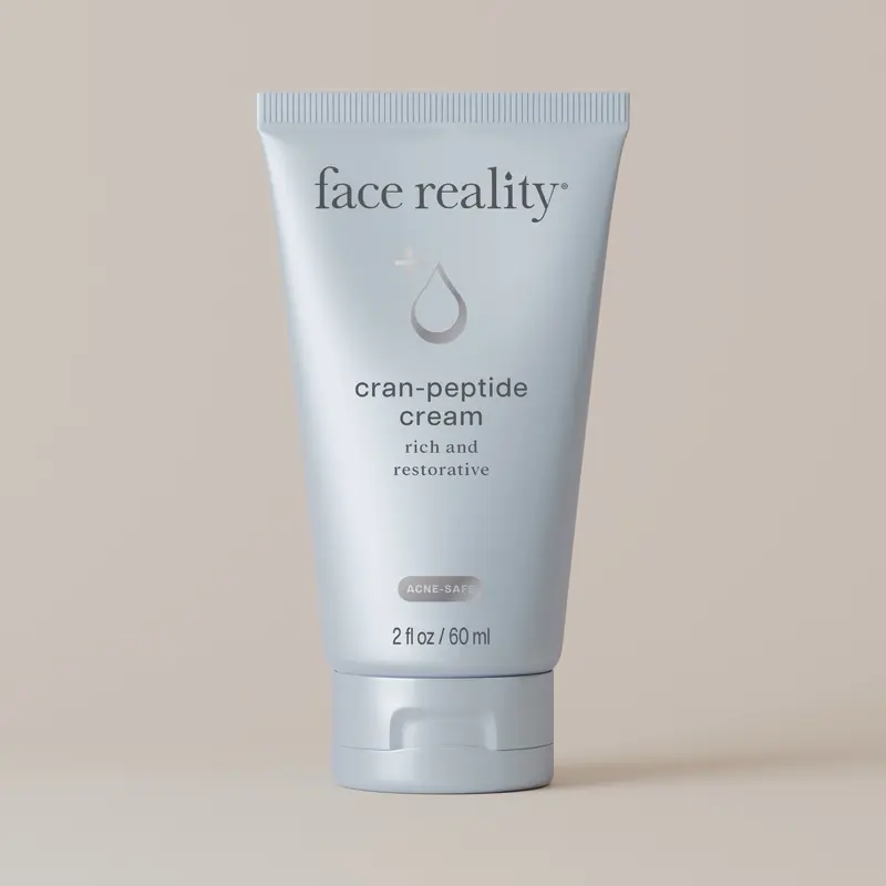 Face Reality Cran-Peptide Cream - Rich & Restorative Formula, 2 fl oz / 60 ml, Gentle on Skin