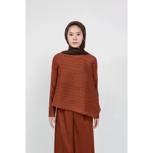 VELA Pleated Asymmetric Top