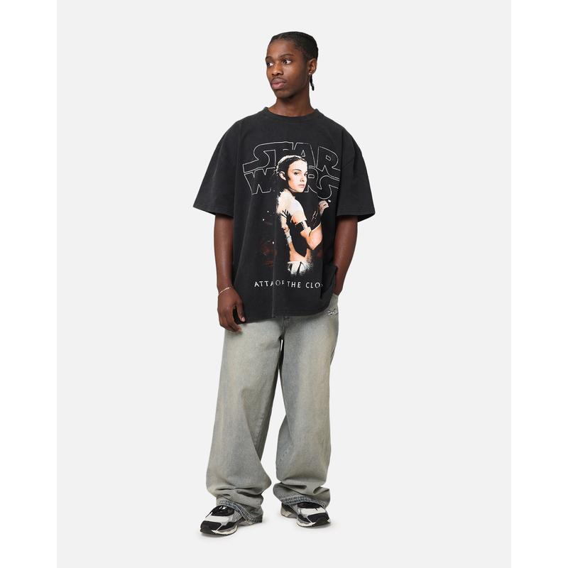 Star Wars Episode II Vintage T-Shirt Black Acidwash