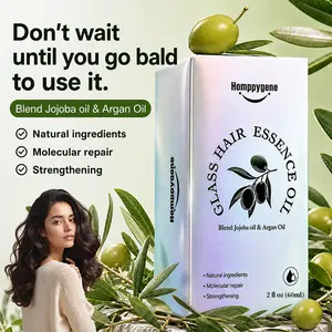 Homppygene Salon-Quality Repair Hair Oil with Biomimetic Film Technology and Natural Plant Extracts — Heat Styling Protection, Instantly Enhances Shine and Color Vibrancy, Reduces Breakage, Deep Nourishing Care, Premium Gentle Ingredients.