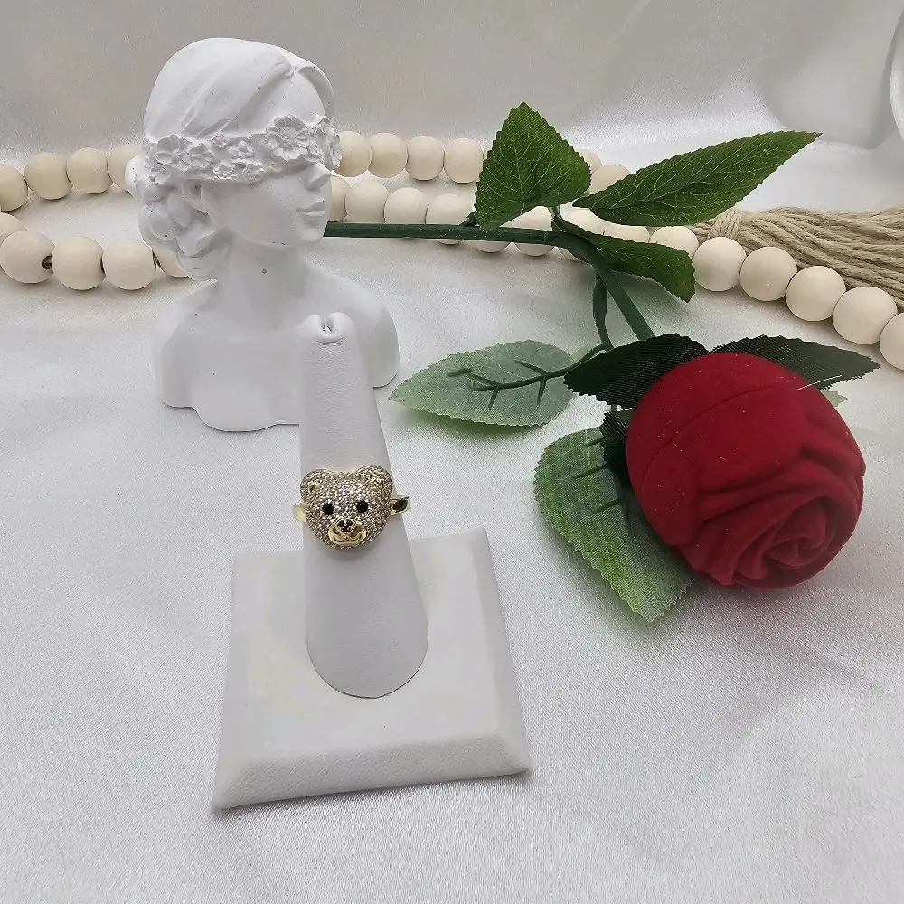 Valdiviajewery 2087 14k Gold Laminated Bear Ring High Quality