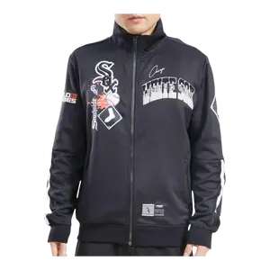 Men's Pro Standard Chicago White Sox Hometown Embroidered Track Jacket - Black Menswear Top with Coats-Style Design and Pockets