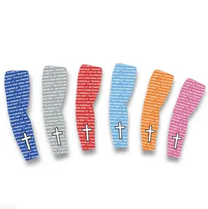 Phil 4:13 Cross Arm Sleeve Many Colors for Baseball, Football, Basketball