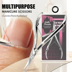 Ultra-Fine Curved Nail Cuticle Trimmer, Beauty Nail Clipper, Multi-Use Manicure Tool for Women, Small Nail and Toe Cuticle Scissors