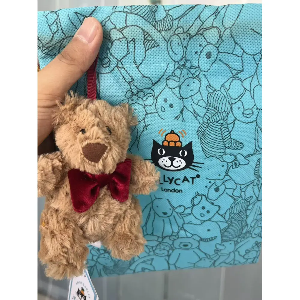 Red Bow Tie Bear Pendant