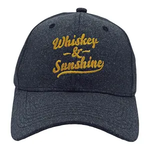 Whiskey and Sunshine Hat Funny Summer Party Drinking Cap Funny Hats Drinking  Funny Liquor  Novelty Caps for Men Black - Standard