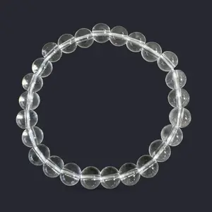 Clear Glass Bead Bracelet 8mm