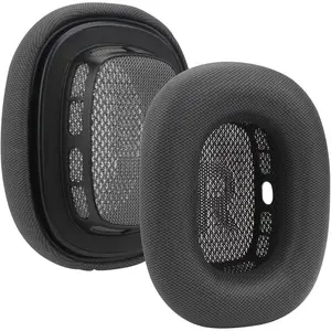 Replacement Ear Cushions, for AirPods Max Headphones AirPod Max Ear Cushions Ear Pads Covers Comfort Protein Leather Noise Isolation Memory Foam Earpads (Gray)