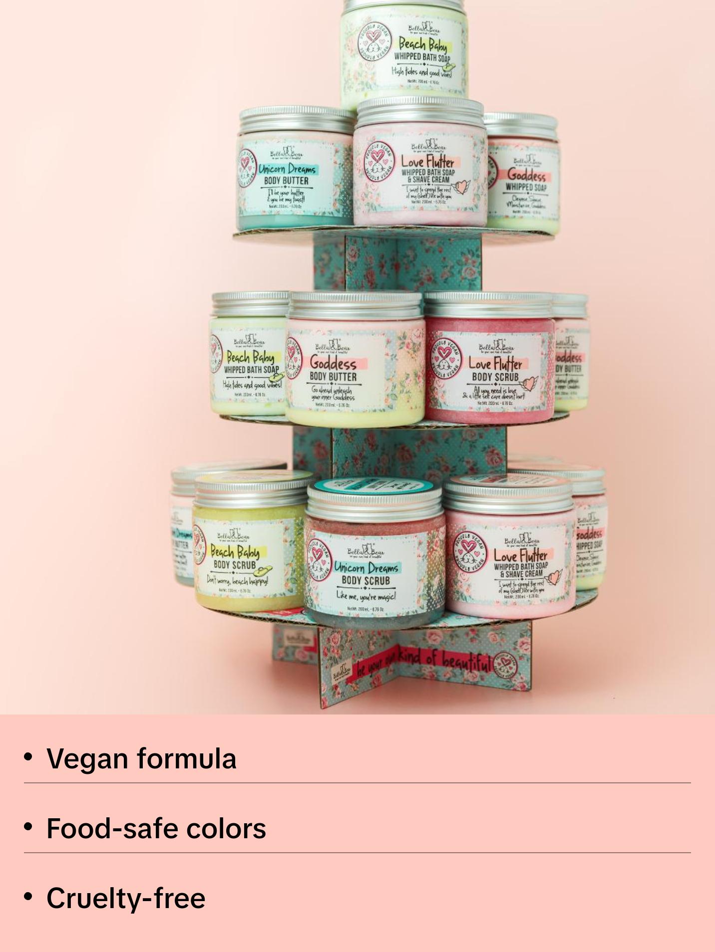 Bella & Bear 6.7oz Vegan & Cruelty Free Goddess Body Butter | Body Lotion--=%2=- cleanse=%2=----=%2=- bar=%2=-- cleanse bar