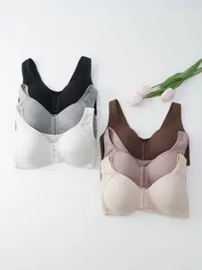Women Post-Surgery Comfort Support Bra Cup C, Soft Material No Steel Ring Design, Breathable Breast Reconstruction Enhancer Everyday