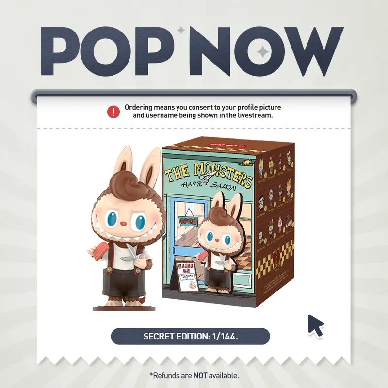 [POP NOW] POP MART THE MONSTERS Hair Salon Series Figures Blind Box