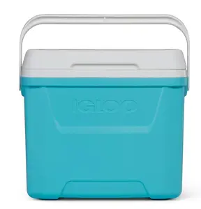 Igloo 28 QT Laguna Hard-Sided Ice Chest Cooler, Aqua Blue and White