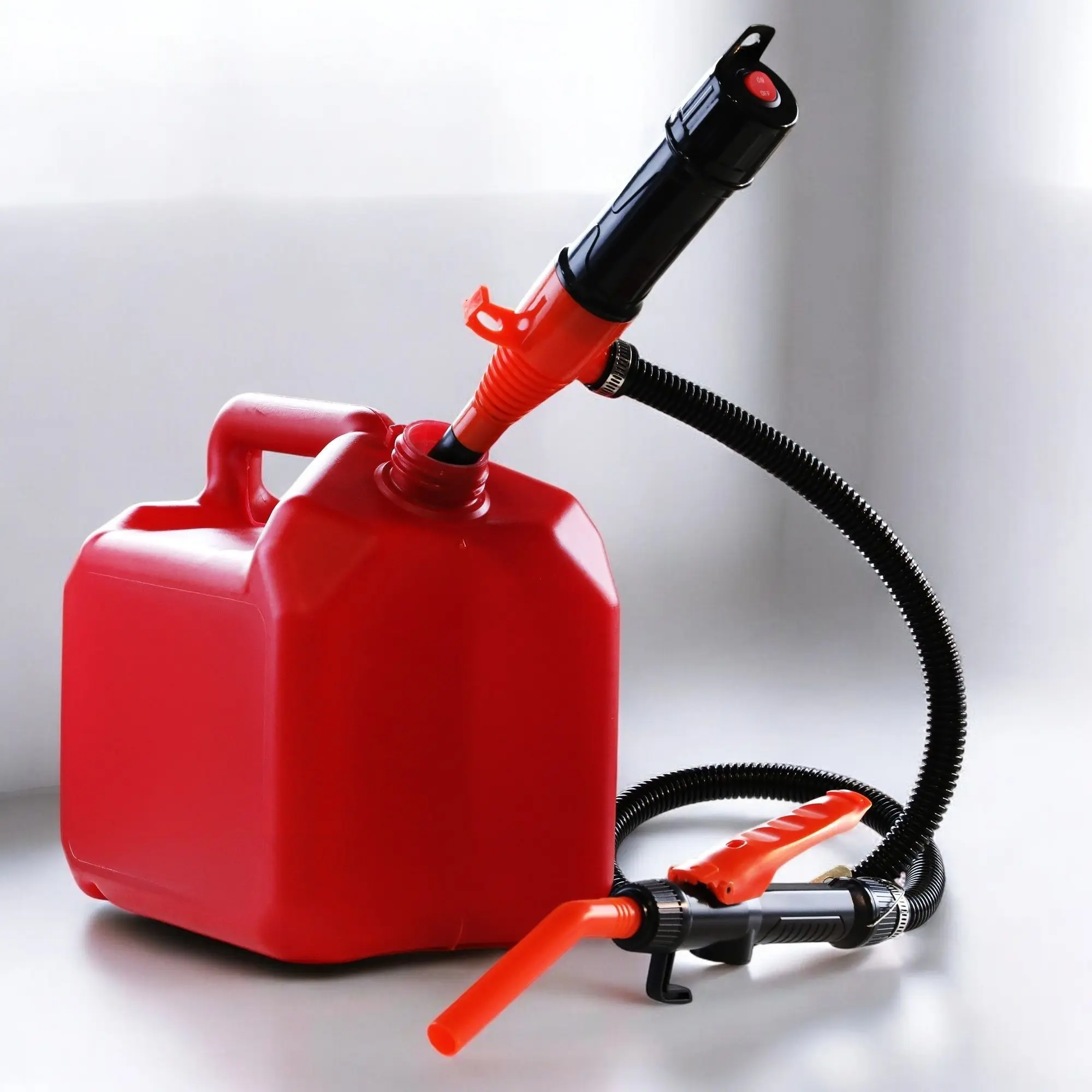Portable Battery powered Oil Pump - Electric Car fuelsiphon Fuel  water Transfer Pump with Nozzle, liquid gas siphon Tools,Truck Accessories