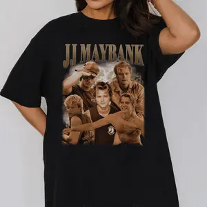 Jj Maybank Outer Banks Vintage Graphic Tee - Retro Vintage Apparel - Bootleg Shirt Gift For Movies Lovers Gift For Men Relaxed Wear Cotton T-Shirt